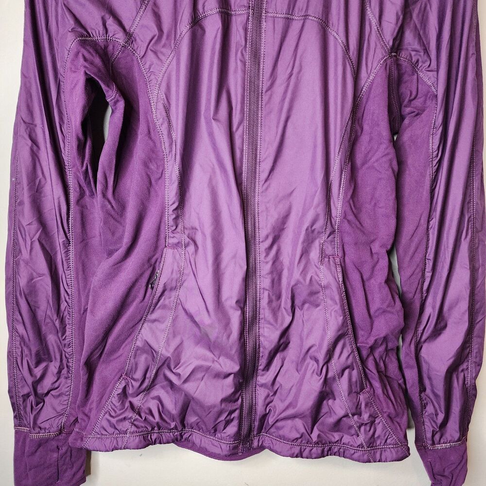 Lululemon Rush Hour Jacket Womens 6 Magenta Purple Athletic Running Jog Gym - Picture 15 of 16